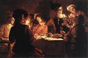 HONTHORST, Gerrit van Supper Party qr oil painting